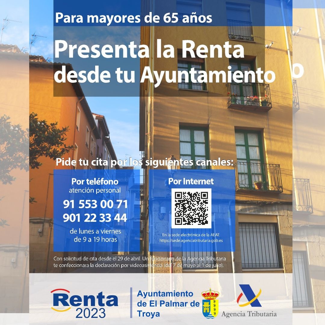 Para más información pueden llamar a los teléfonos que aparecen en el cartel o pedir cita en la sede electrónica de la Agencia Tributaria